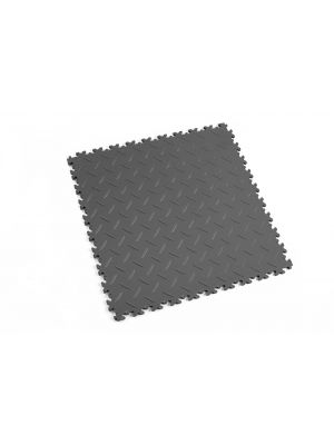 PVC Fliese Riffelblech - graphit