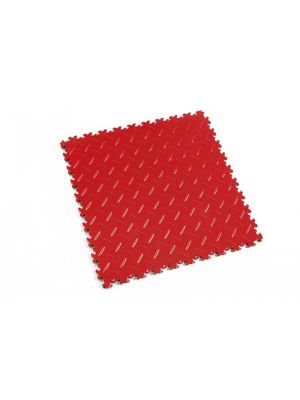 PVC Fliese Riffelblech - rot