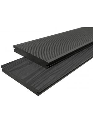 WPC massiv Terrassendielen Komplettangebot Set - anthrazit