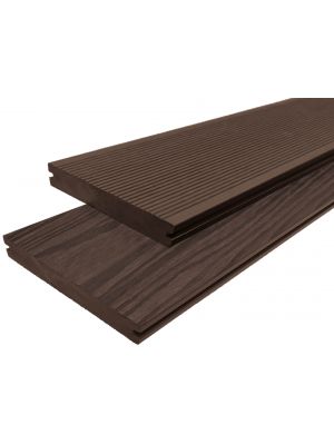 WPC massiv Terrassendielen Komplettangebot - chocolate braun
