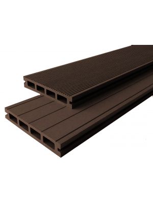 WPC Terrassendielen Komplettangebot Hohlkammer Dielen chocolate braun