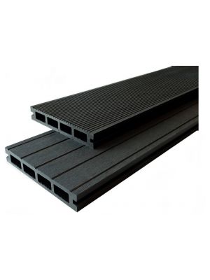 WPC Terrassendielen Komplettangebot Hohlkammer Dielen anthrazit
