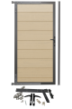 WPC Systemzaun Gartentür – Sandbeige