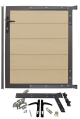 WPC Systemzaun Gartentür – Sandbeige