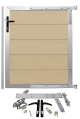 WPC Systemzaun Gartentür – Sandbeige