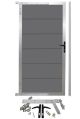 WPC Systemzaun Gartentür - Anthrazit XL Paneele