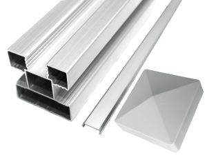 Aluminium Zaunpfosten alu 2700 mm - SYSTEM