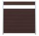 WPC Sichtschutz Chocolate braun - Dekoreinlage - Zaunpfosten Alu