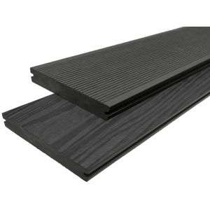 WPC massiv Terrassendielen Komplettangebot Set - anthrazit