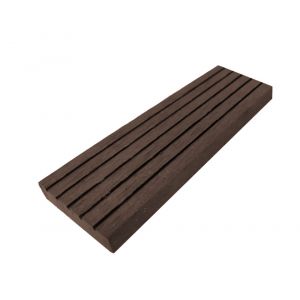 WPC Flachleiste massiv chocolate braun- Riffelung