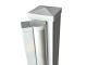 WPC Variabler Pfosten variables Winkelset Eckprofil für Alu Pfosten - aluminium