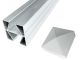 2700 mm Mittelpfosten Aluminium Pfosten Zaunpfosten Alu – SYSTEM