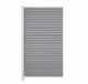 WPC Rhombuszaun Halbfeld 180x90 cm in Steingrau – mit Aluminium-Pfosten in Silber, ideal für Gartenabschlüsse und flexible Zaunlösungen