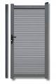 Rhombus WPC Gartentür SYSTEM -  Steingrau / AZ