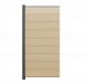 WPC Zaun Sichtschutz Steckzaun SYSTEM 90x180 cm - Sandbeige-Mix / AZ