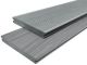 WPC massiv Terrassendielen Komplettangebot - steingrau