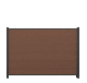 WPC Zaun Sichtschutz Steckzaun SYSTEM 180x120 cm - gebürstet - Redwood braun / AZ