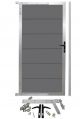 WPC Systemzaun Gartentür - Anthrazit XL Paneele