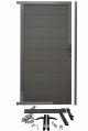 WPC Systemzaun Gartentür - Anthrazit
