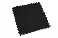 PVC Fliese Leder - schwarz